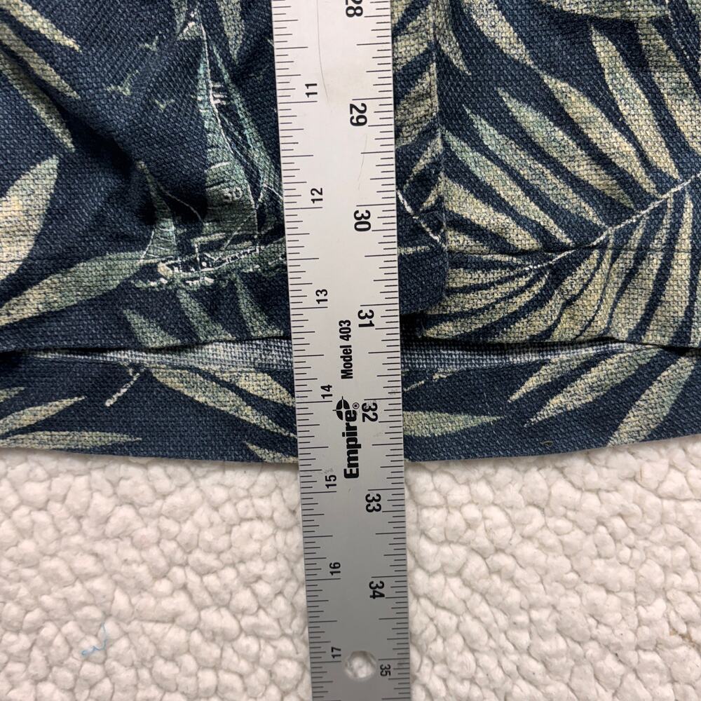 Vintage Woolrich Shirt Mens 2XL XXL Blue Tropical Palm Leaf Aloha Hawaiian Beach - Picture 7 of 8